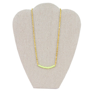 Collar Oro-Verde Neón
