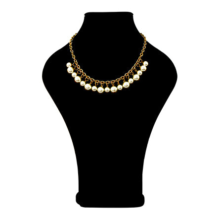 Collar De Perlas Con Cadena