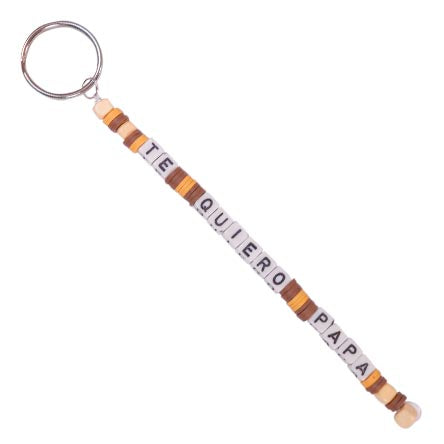 Llavero Con Cuenta Cubo Letra