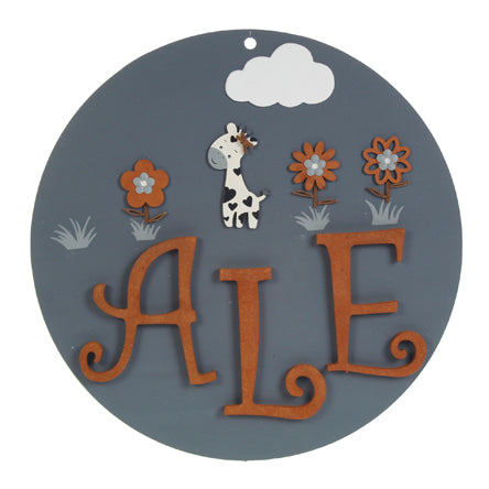 Letrero Para Colgar Jirafa