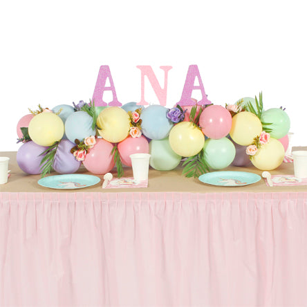 Centro De Mesa Con Globos Y Flores