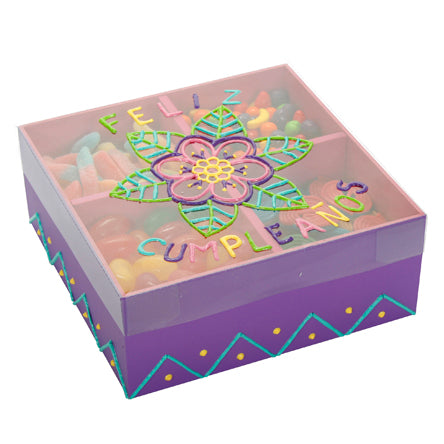 Caja Feliz Cumpleaños Con Mándala