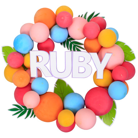 Corona Con Globos Multicolor