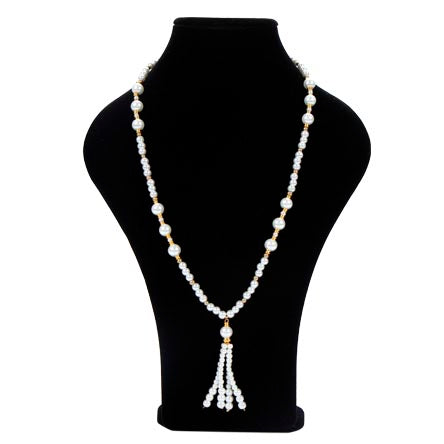 Collar De Perlas Con Rondeles Oro