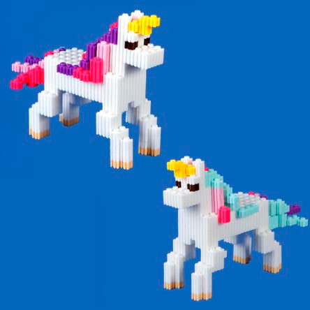 Unicornio De Blocks 3d