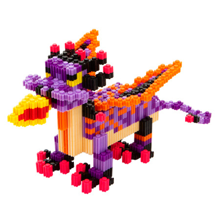 Dragón Con Block 3d