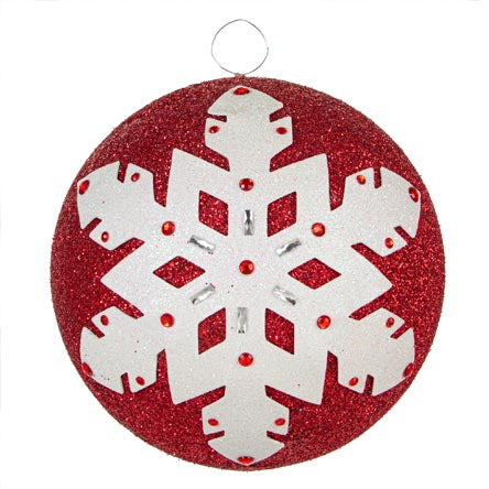 Esfera Para Árbol Copo De Nieve