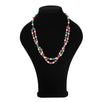 Fantasías Miguel Clave:GF213 Collar Doble Con Perlas Y Cristales Redondos