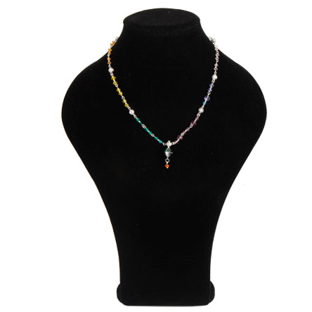 Collar Con Filigrana Y Cristal Preciosa