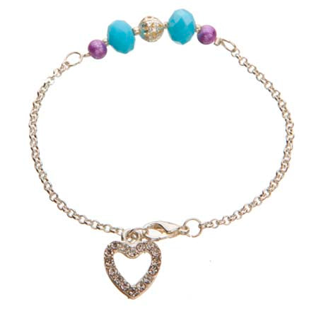 Pulsera De Cadena Con Dije Corazón