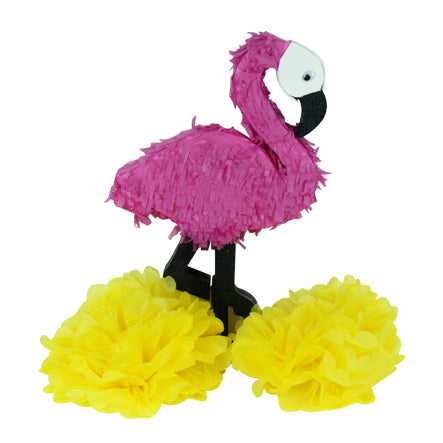 Diy Centro De Mesa Para Fiesta Tematica De Flamingos