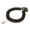 Fantasías Miguel Clave:IA96 Pulsera Con Cordón Negro/Gris Y Dije Cráneo