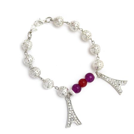Pulsera Filigrana Con Dijes Torres