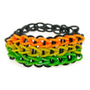 Fantasías Miguel Clave:JO1195 Pulsera Cadena Triple Neón Con Ligas Divertidas