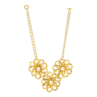 Fantasías Miguel Clave:JO1269 Collar De Flores Con Cadena