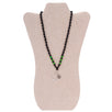 Fantasías Miguel Clave:JY164 Collar Negro/Verde Con Dije Timón Y Ancla