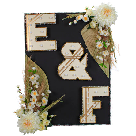 Mega Pizarron Boda E Y F