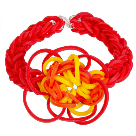 Pulsera Flor Con Ligas