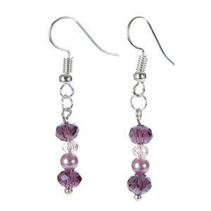 Aretes De Rondeles Morados