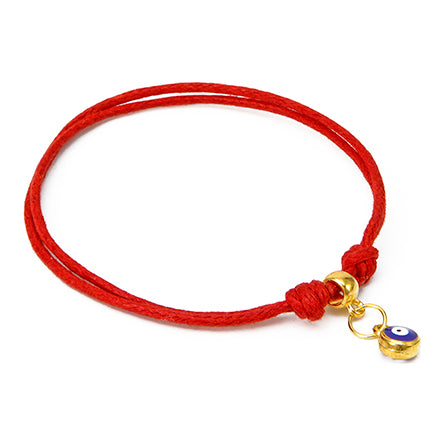 Pulsera De Cordón Con Dije Ojito