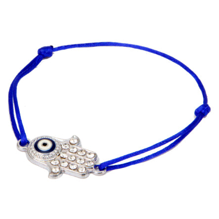 Pulsera Azul Con Manita De Fatima