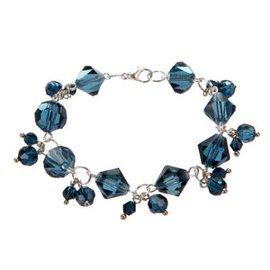 Pulsera Con Argollas Y Cristales