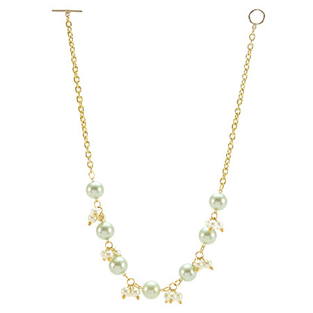 Collar Perlas Menta