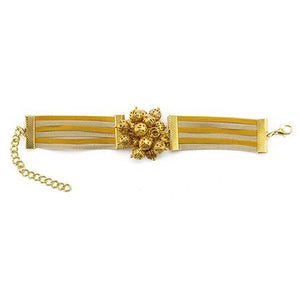 Pulsera Líneas De Gamuza