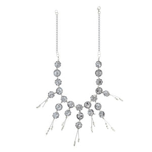 Collar Con Cristales Y Botones