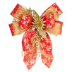 Fantasías Miguel Clave:ML1985 Moño Rojo/Oro Con Pick Navideño Nochebuena