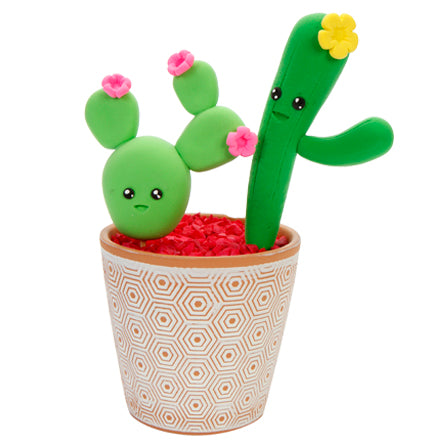 Adorno Maceta Con Cactus De Fomi Moldeable