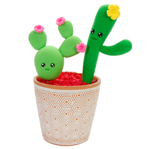 Adorno Maceta Con Cactus De Fomi Moldeable