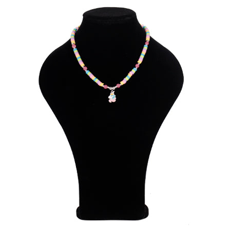 Collar Multicolor Con Dije De Unicornio