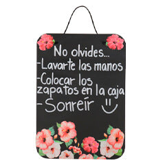 Pizarrón Con Florecitas