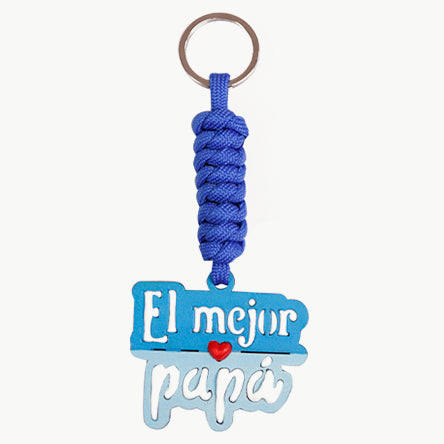Llavero Con Cordón Paracaídas  El Mejor Papá