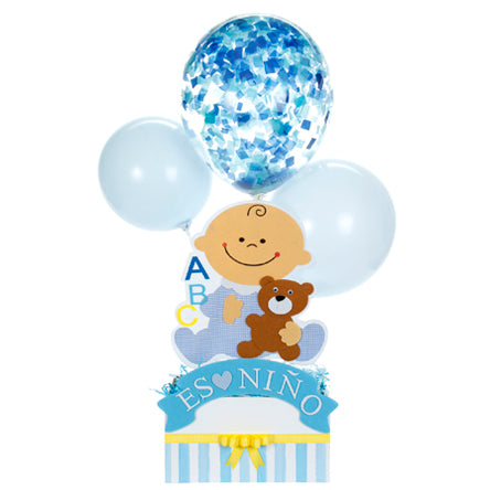 Centro De Mesa Con Globos Baby