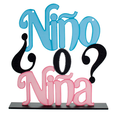 Letrero Niño O Niña