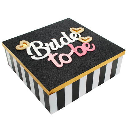 Caja Con Letrero Bride To Be