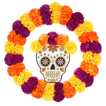 Corona Con Flores Dia De Muertos