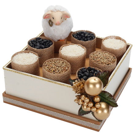 Borrego Con Cajita Y Semillas