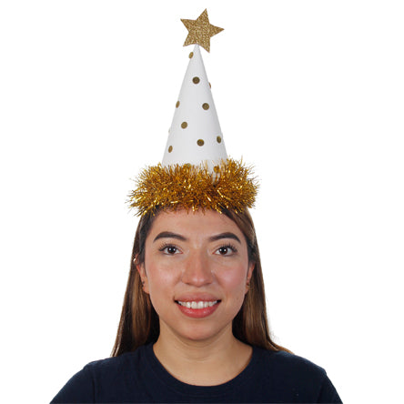 Gorrito Blanco Con Puntos