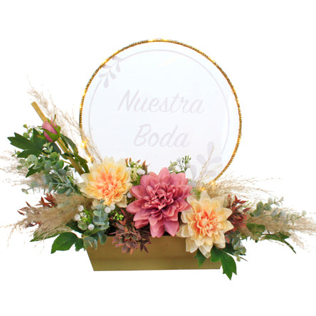 Centro De Mesa Con Luz