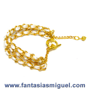 Pulsera Cadena Con Cola De Rata