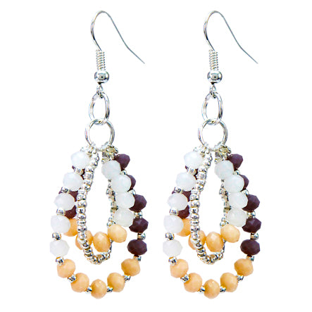 Aretes De Rondel Opaco