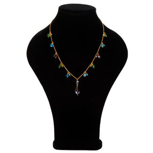 Collar De Cadena Con Rondeles Multicolor