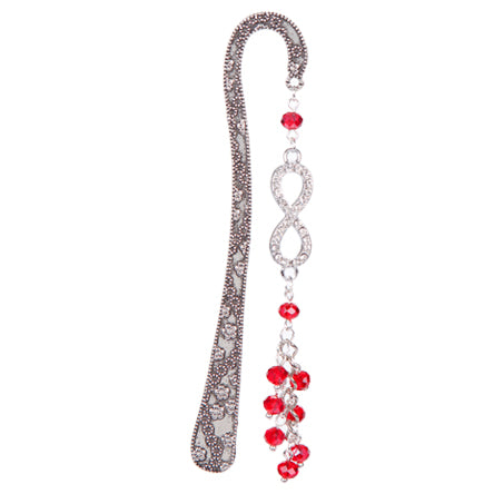 Separador Con Rondeles Rojos Y Dije Infinito