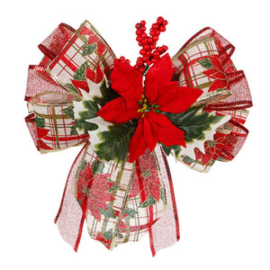 Moño Rojo Con Noche Buena