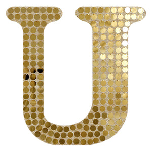 Letra U Oro