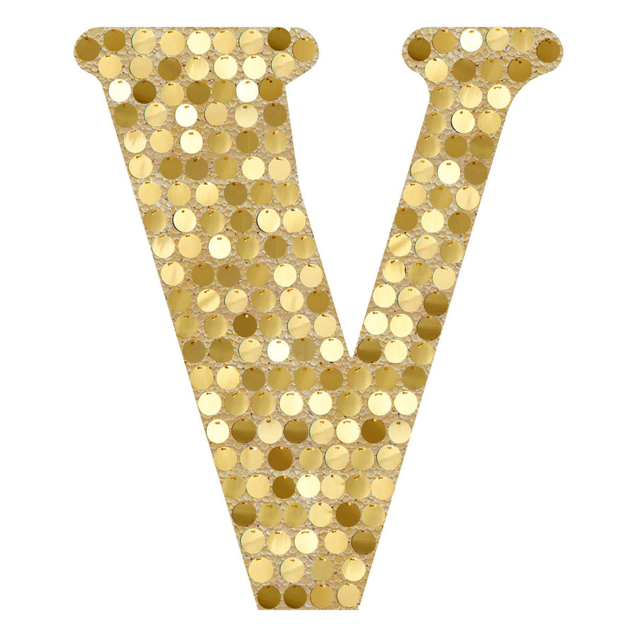 Letra V Oro