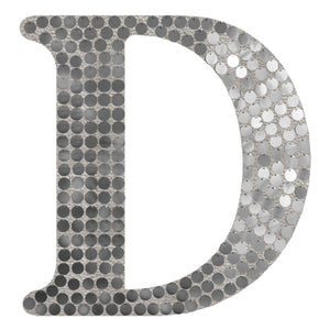 Letra D Plata